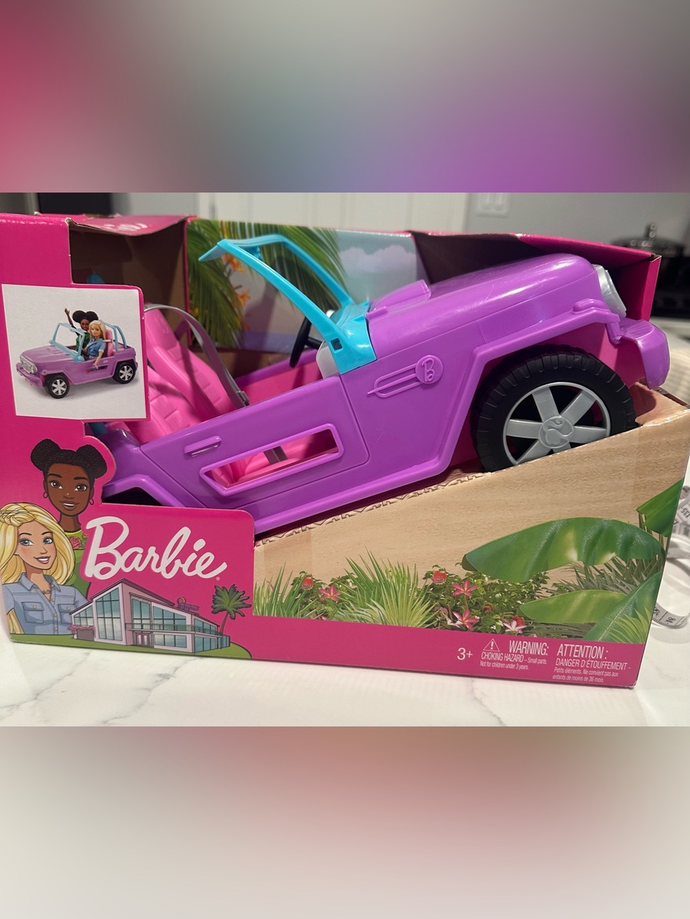 New Barbie Purple Jeep Vehicle for 11.5in Dolls
